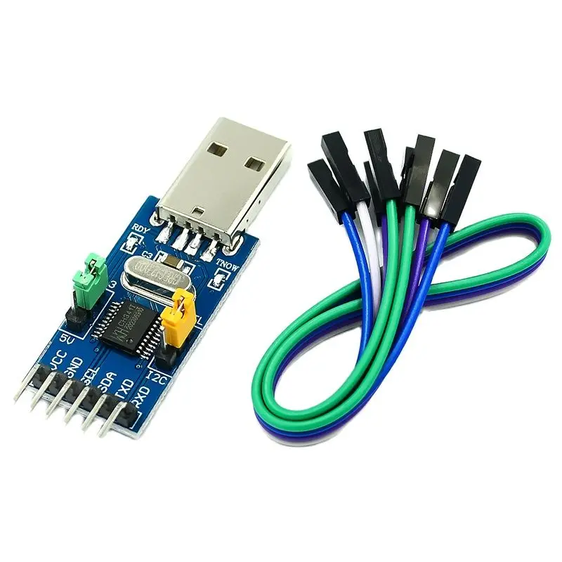 

CH341T two-in-one module USB to I2C IIC UART USB to TTL Microcontroller Serial port download