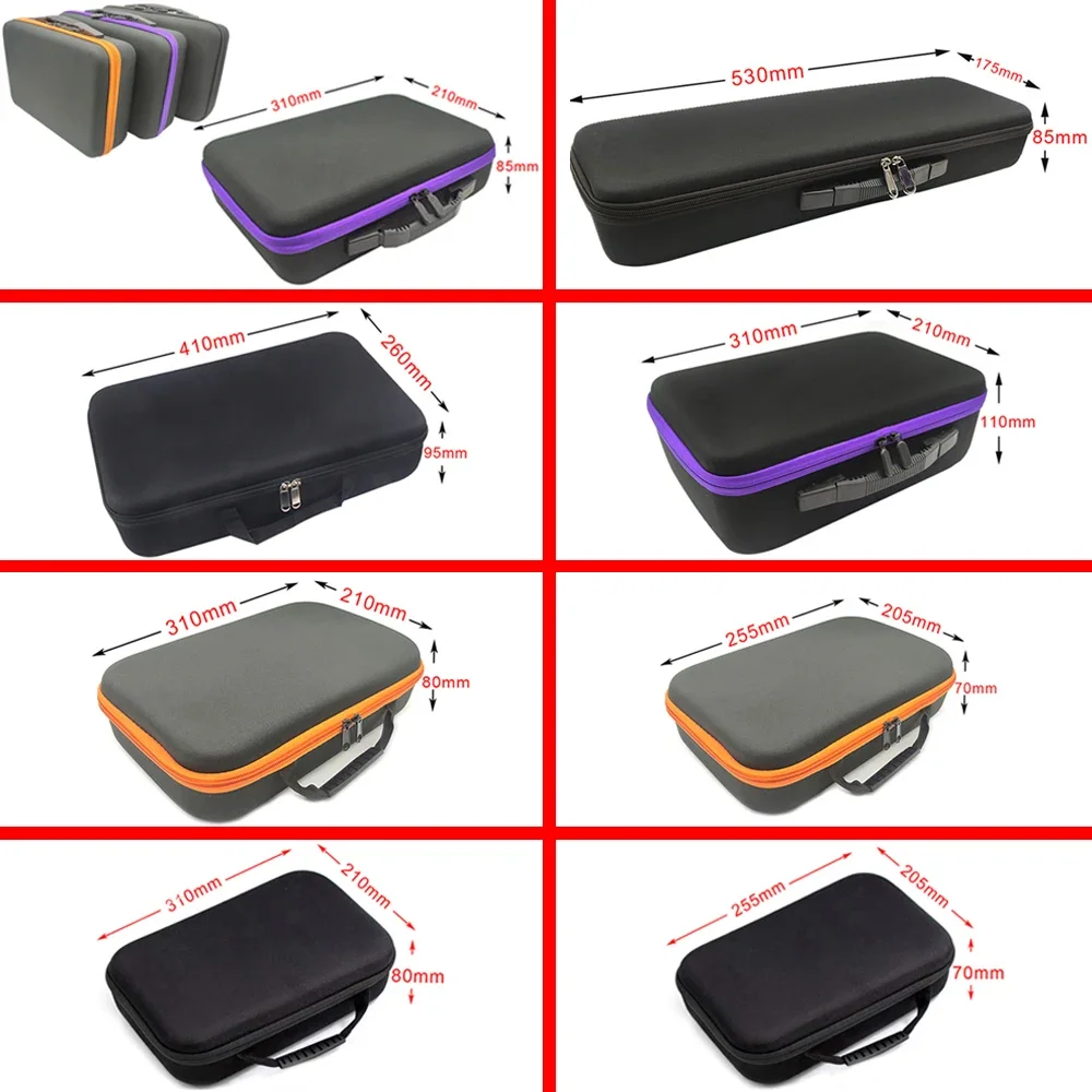 Shockproof Hard Shell Watch Organizer - Protective Canvas Storage Bag
