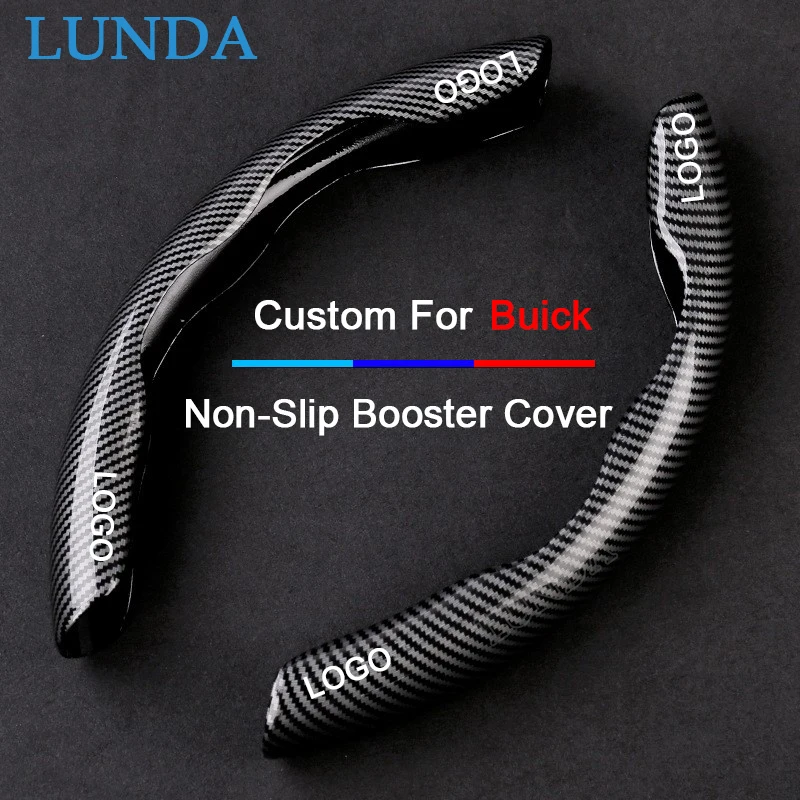 

1Pair Car Steering Wheel Cover 38cm Carbon Fiber Steering Wheel Booster For Buick Excelle Encore Envision GL6 Regal New Lacross