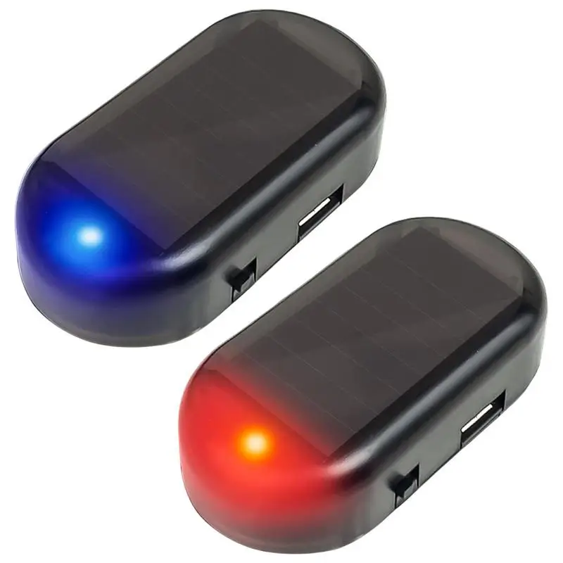 

Strobe Signal Security System Flash Warning LED Light Universal Alarm Lamp Auto Solar Power Simulation Fake Anti-theft Caution