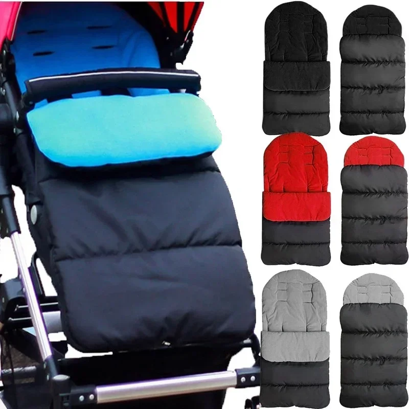 Stroller Sleeping Bag Warm Swaddle Windproof Newborn Sleeping Bag Universal Stroller Footmuff Cover Blanket Cosy Toes Buggy Cushion Baby Thick