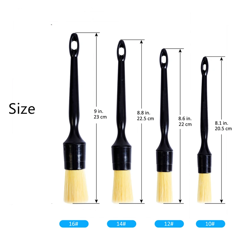 car seats cleaner 1/3 PCS Car Exterior Interior Detail Brush Boar Hair Bristle Brushes for Car Cleaning Auto Detail Tools Dashboard Cleaning Brush car windshield cleaner