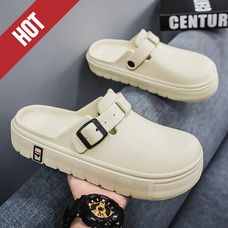 Summer Men Massage Slippers Sides Indoor Outdoor Sandals Beach Casual Shoes Soft Sole Slides Men Flip-flops Men's Sandals Comfy