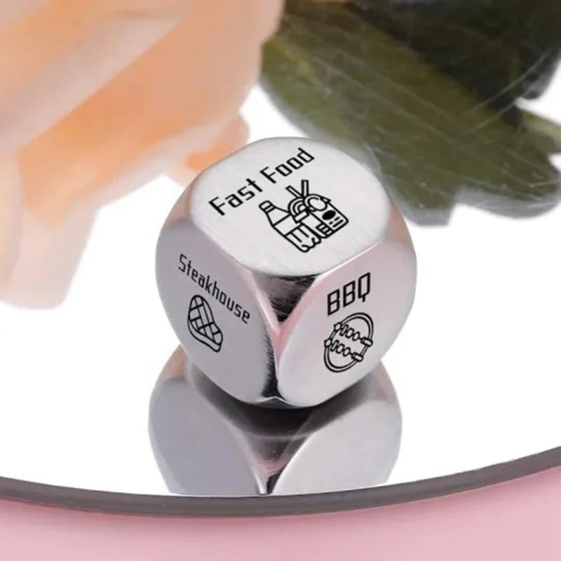 Food Decision Dice Unique Custom Engraved with Sushi BBQ Burgers Prediction Solution Valentine'S Day Present Style 5