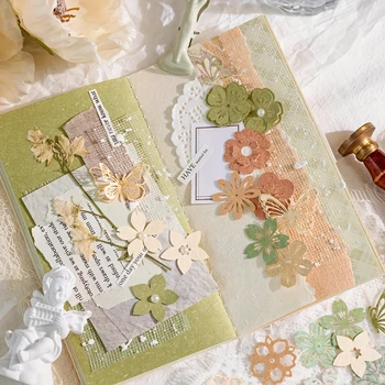 Hollow Floral Scrapbook Paper 1