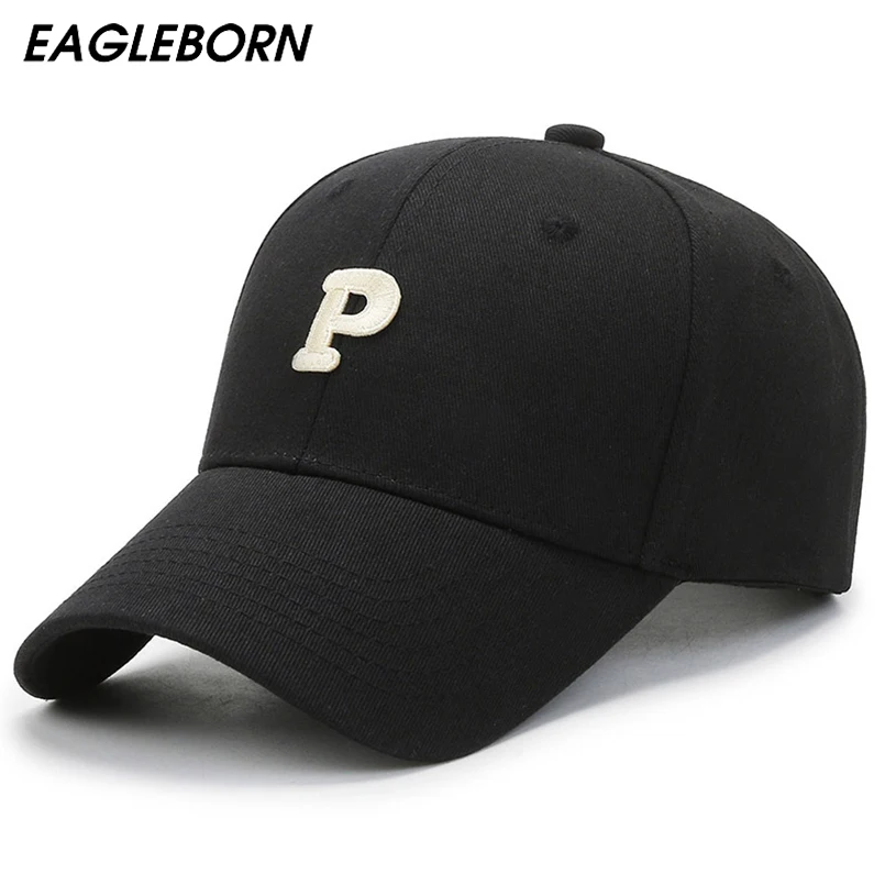 

New P Letter Baseball Cap Women Hat Kpop Fashion Embroidered Baseball Cap Men Casual Hat Sun Hat Cute Hat Women Snapback Singer