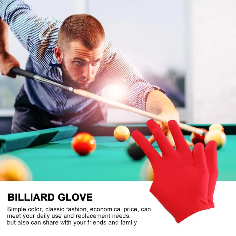 Gants de table de billard coordonnants, respirant, élastique