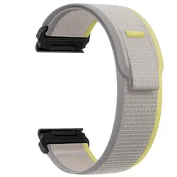 Trail Loop Strap for Garmin Watch - Universal Fit, Durable and Comfortable Band (Yellow White)