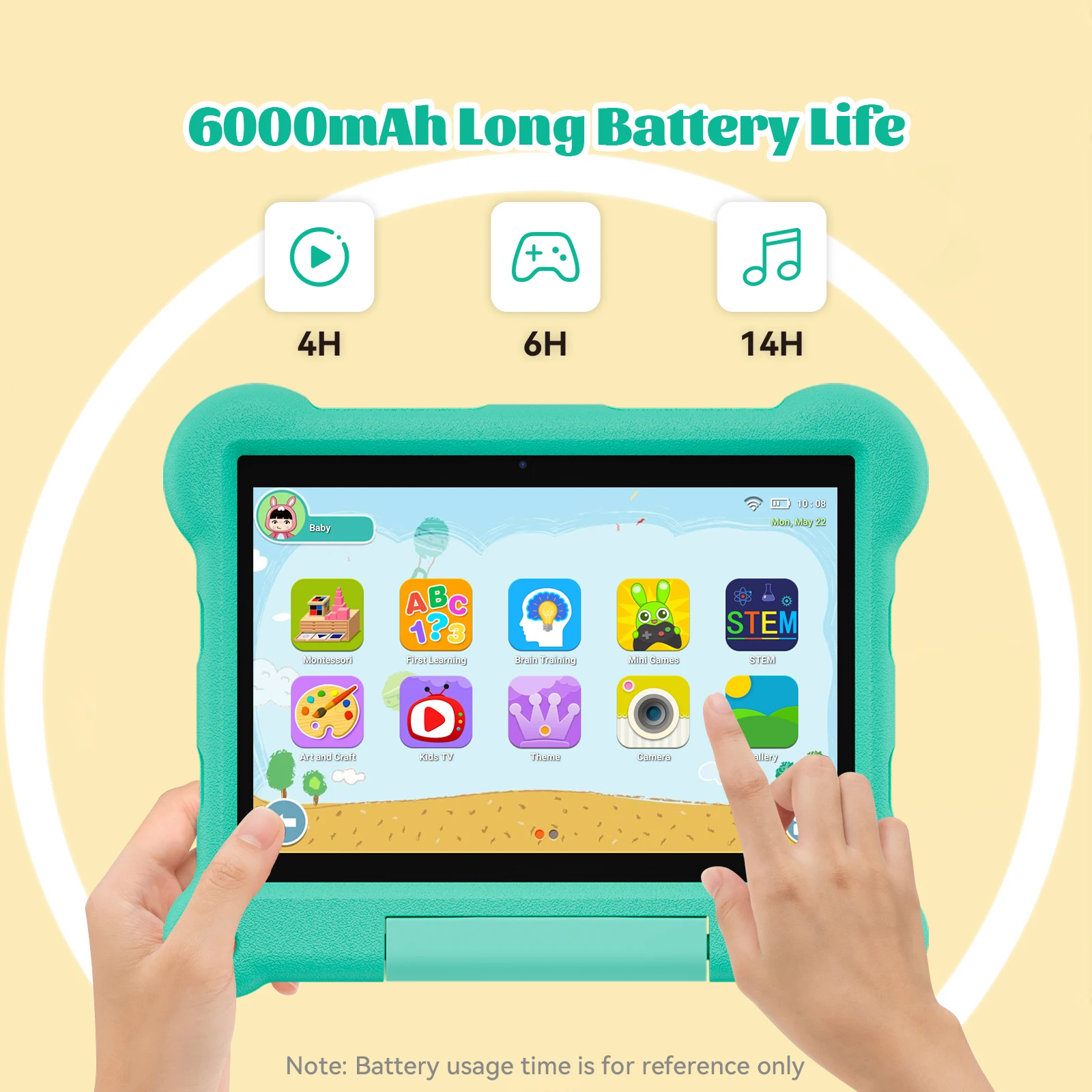 Adreamer KidsPad10 10.1 Inch Children Tablets Android 11 Octa Core 4GB RAM 64GB ROM 4G LTE 6000mAh Learning Tablets for Kids 6