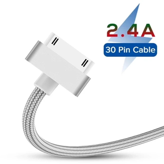 Comprar Cable USB de carga rápida para iphone 4 s 4s 3GS 3G iPad 1 2 3 iPod  Nano itouch adaptador de cargador de 30 pines Cable de sincronización de  datos