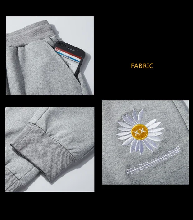Simple Men's Solid Color Pants Business Elastic and Versatile Jogging Bottoms Classic Black And Grey Men's Slacks