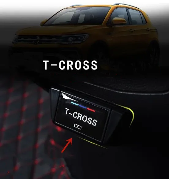 

Для Volkswagen T-CROSS 2018-2022 ABS хромированный задний USB-порт для зарядки Защитная крышка против царапин украшение автомобильные аксессуары