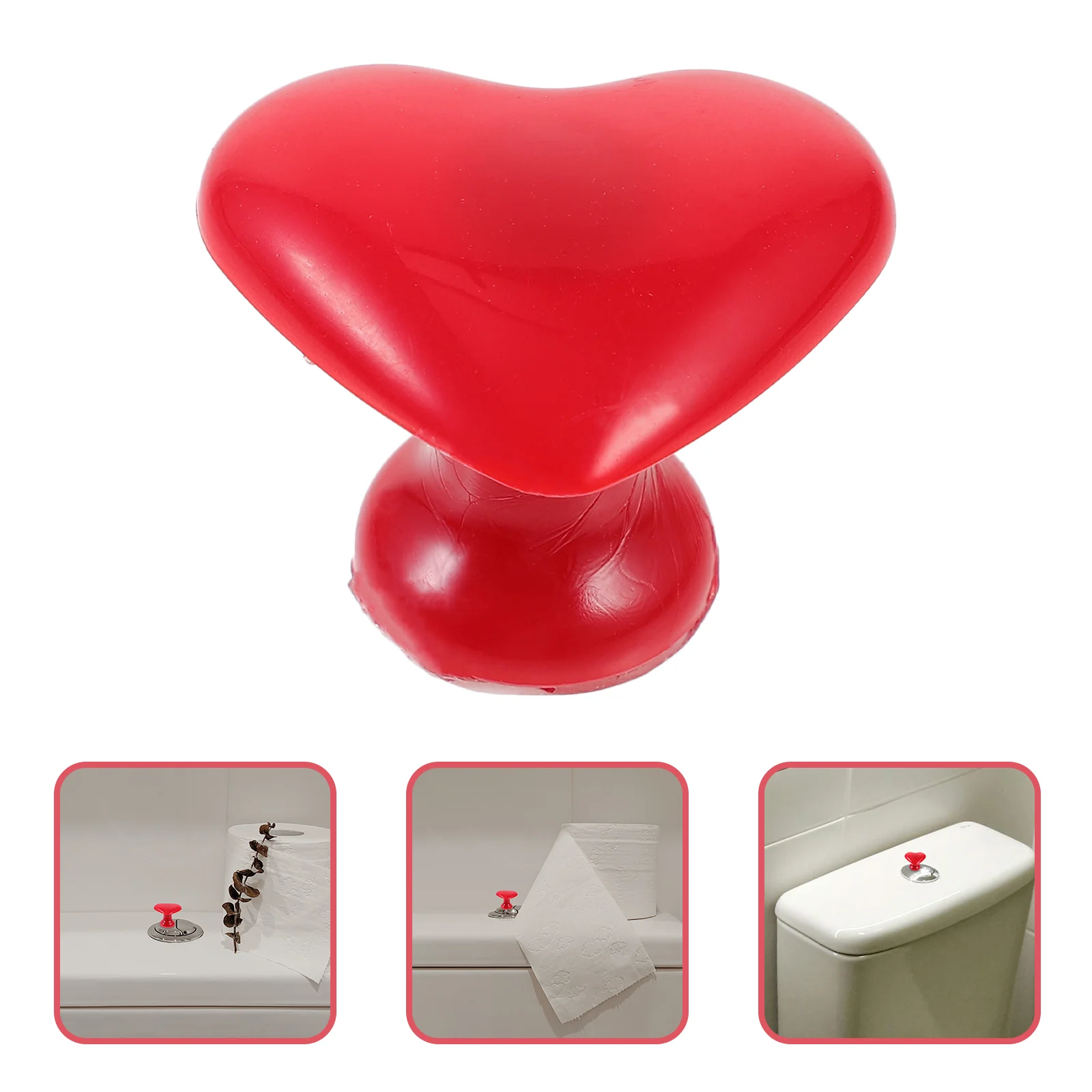 

10 Pcs Knob Push Button Drawer Pull Handle Knobs Abs Toilet Helper for Bathroom