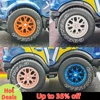 1/64 Model Car Wheels with Rubber All Terrain Tires BBS LM-R Refitting Parts for Off-road Vehicle HotWheels D: 17mm 1 Set 2