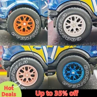 1/64 Model Car Wheels with Rubber All Terrain Tires BBS LM-R Refitting Parts for Off-road Vehicle HotWheels D: 17mm 1 Set 2