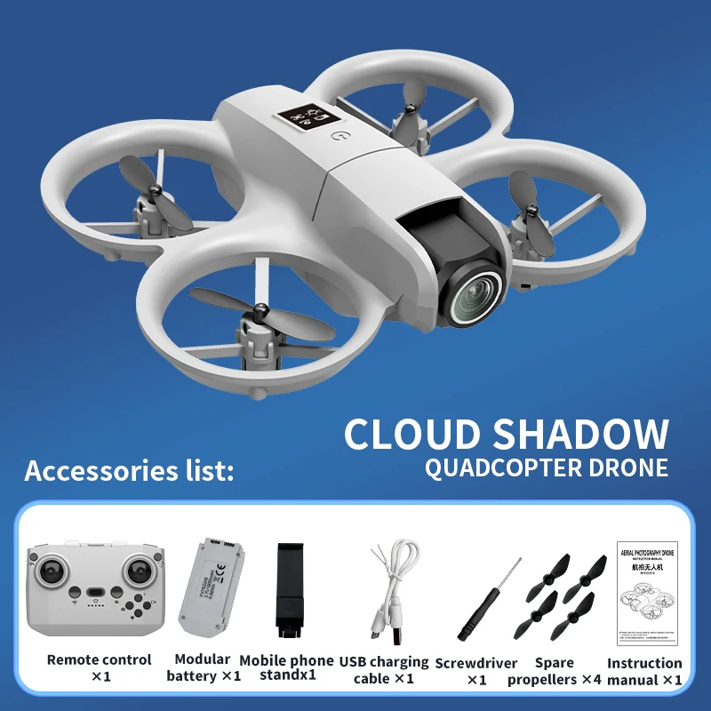 Новий H135 Mini Drone WIFI FPV Hover Professional 4K Camera Pocket Coloful Lights Dron Rc Plane Foldable Quadcopter RC Toys Gifts