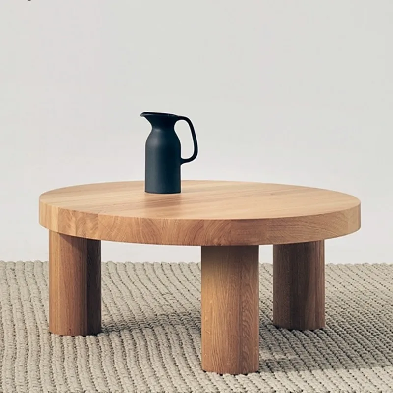 

Wood Living Room Coffee Table Dining Japanese Minimalist Center Side Table Space Saving Office Couchtisch Balcony Furniture