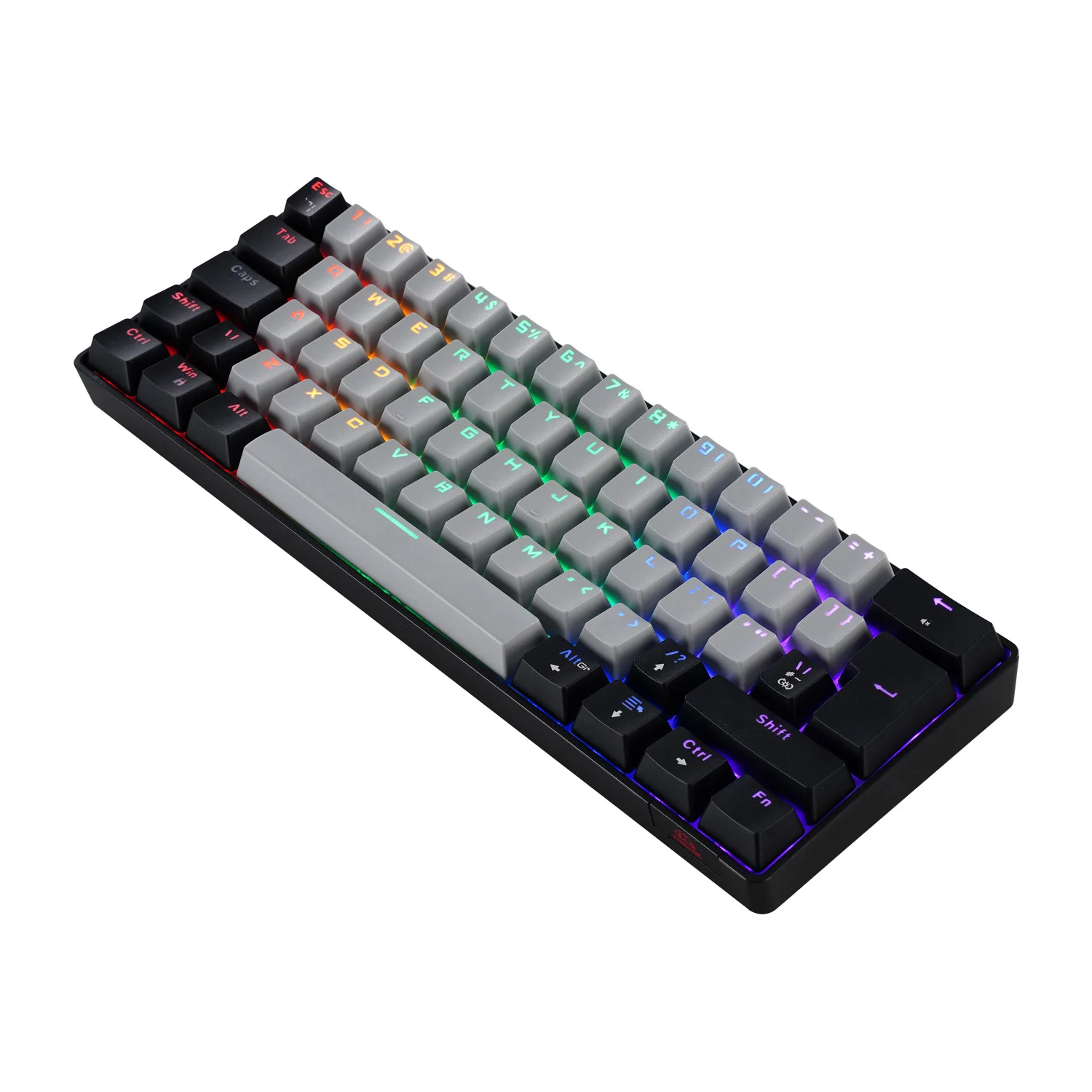 Perspectiva Nylon pegamento Portable 60% Iso Layout Wired Mechanical Keyboard,62 Keys,backlit Support -  Keyboards - AliExpress