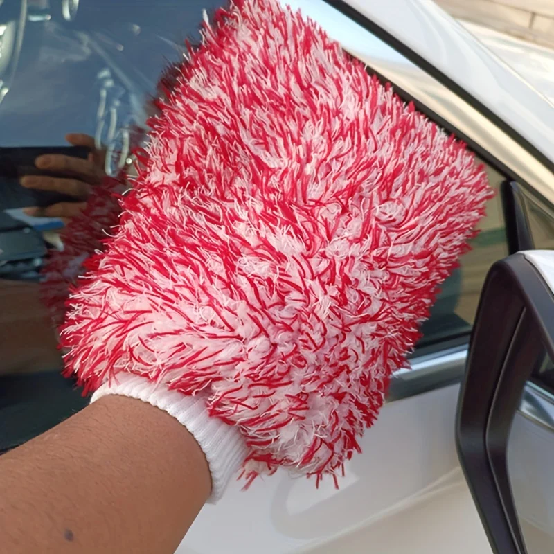 Car cleaning gloves Soft Microfiber Wash High Density Scratch Free Gloves Car Wash Accessories accesorios para veh&iacute;culos