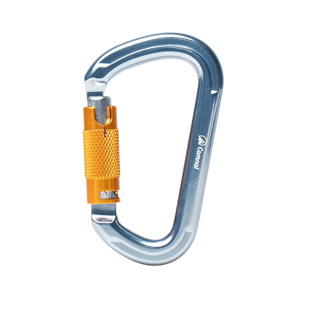 

Rock Climbing Carabiner D Shaped Body Protecting Tool Safety Buckle