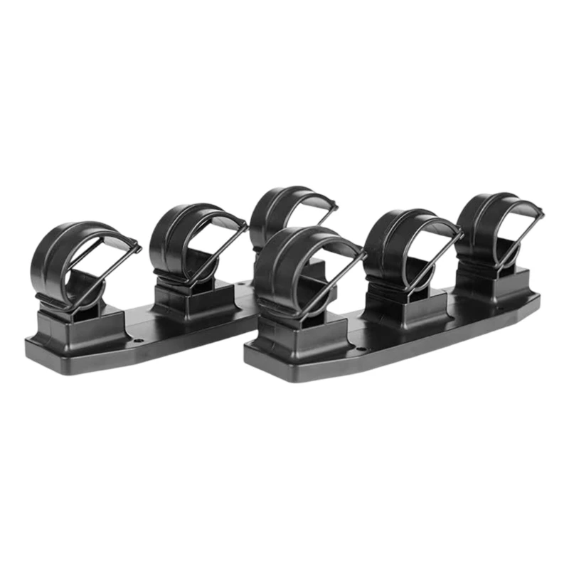 Horizontal 3 Rod Fishing Rod Holder Wall Mounted Fishing Poles Rack for Garage, Wall Mount Stand Easily Install