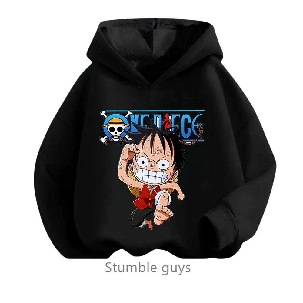 thumbnail image 1 of Ropa de anime para niños, sudadera de una pieza para niños, ropa de primavera y otoño para niñas, sudadera de dibujos animados de Luffy Zoro, traje con capucha para adolescentes, camisetas de Sonic, 1 of 5