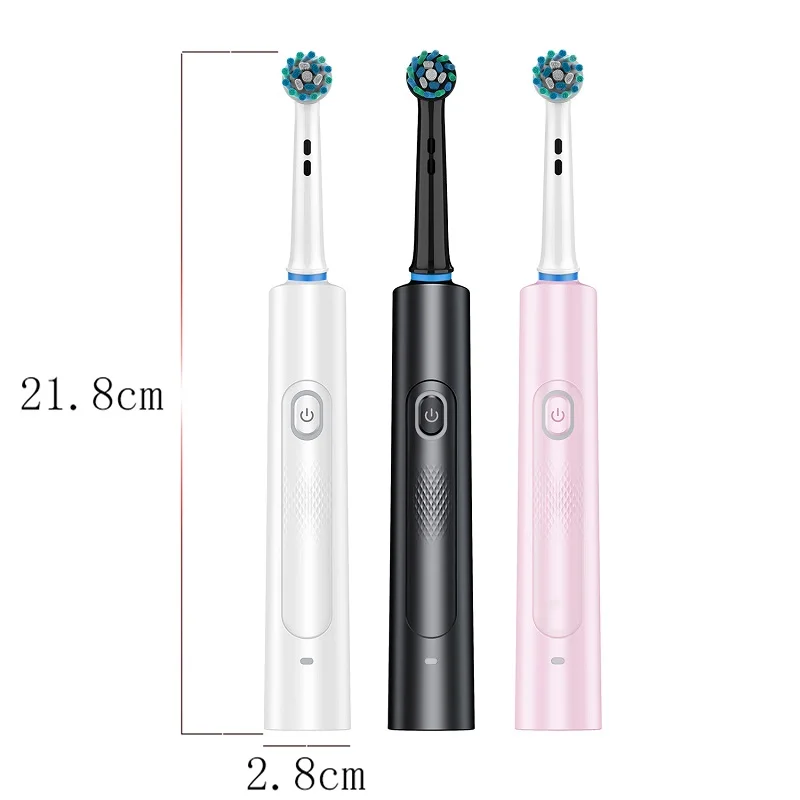 Electric Toothbrush Adult 3D Round Head Soft Bristled