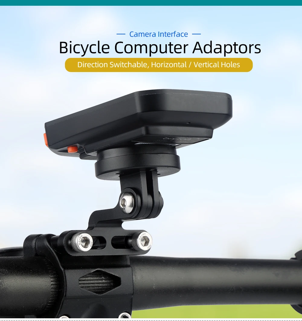 Richtungsverstellbarer Adapter, Metall- oder Kunststoffhalterung, Fahrradcomputer, Scheinwerfer, Rückleuchte, Sportkamera-Halter, Basis, austauschbar – Detail 1