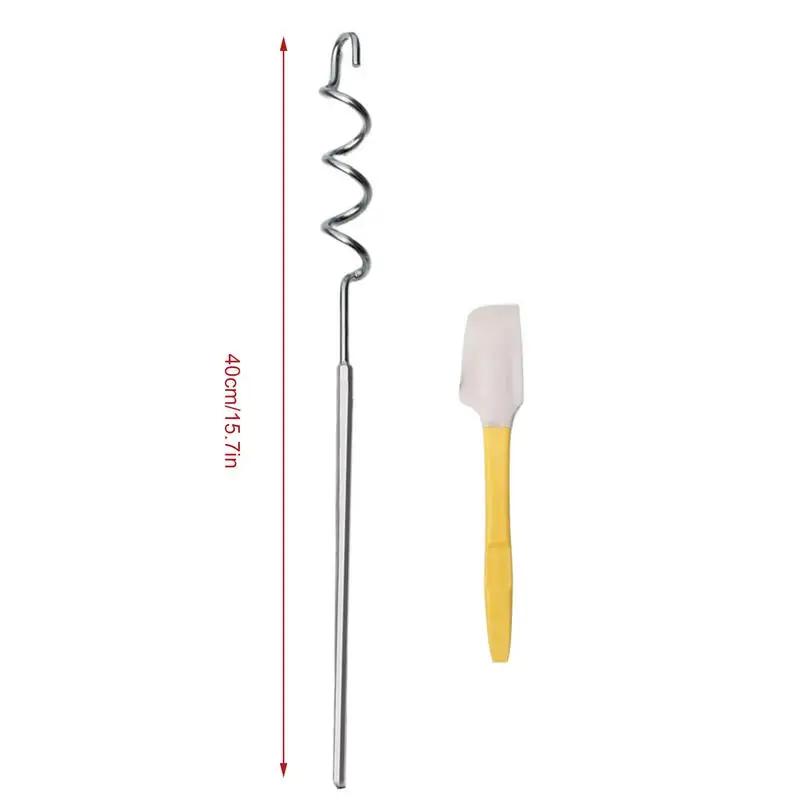 Manual Jam Stirrer Stainless Steel Fast Mixing Stirrer Utensil Handheld Nut Butter Stirrer Multifunctional Household Kitchen