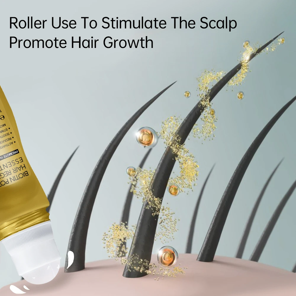 Hair Growth Serum Men Women Biotin Potent Hair Growth Essence Powerful Hair Thickener Massage Oil Scalp Treatments Anti Loss Medicine Care