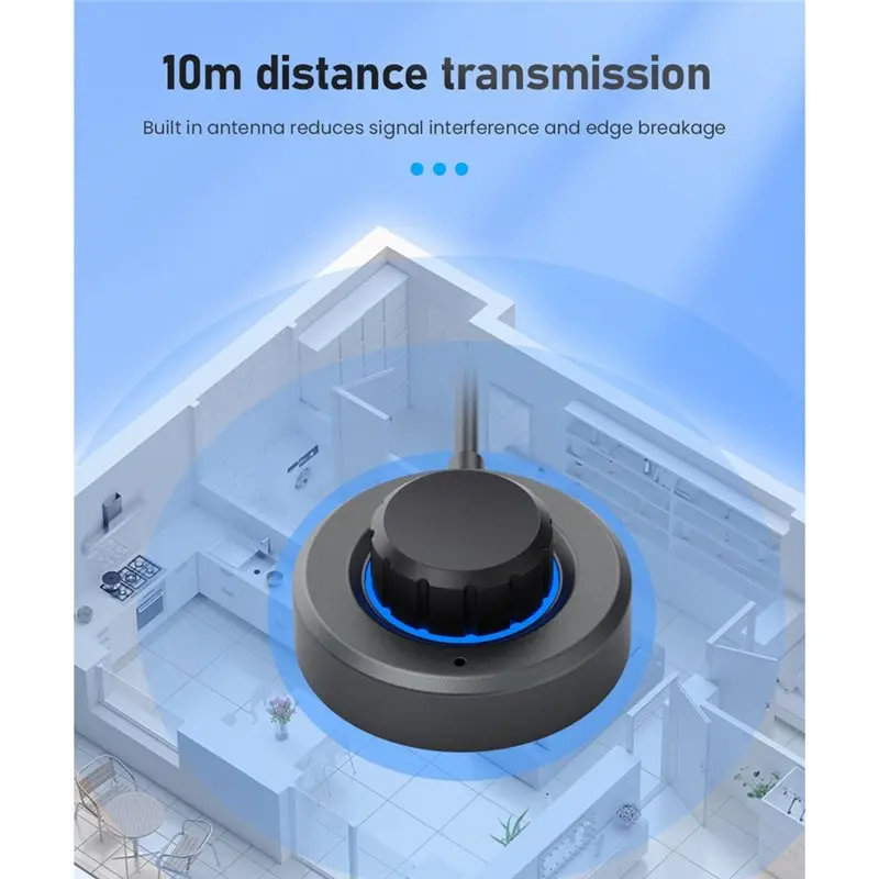 B03B-블루투스 6.0 오디오 수신기 핸즈프리 통화 기능 자동차 홈 스피커 앰프용 3.5Mm AUX 잭 스테레오 USB 어댑터