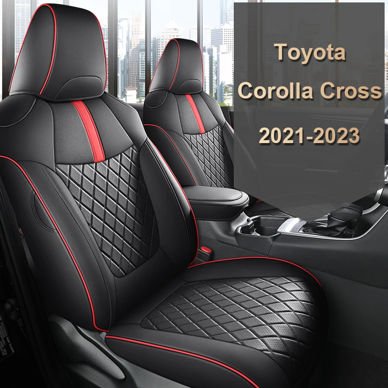 Custom Fit Car Accessories Seat Covers For 5 Seats Full Set Top Quality Leather Specific For