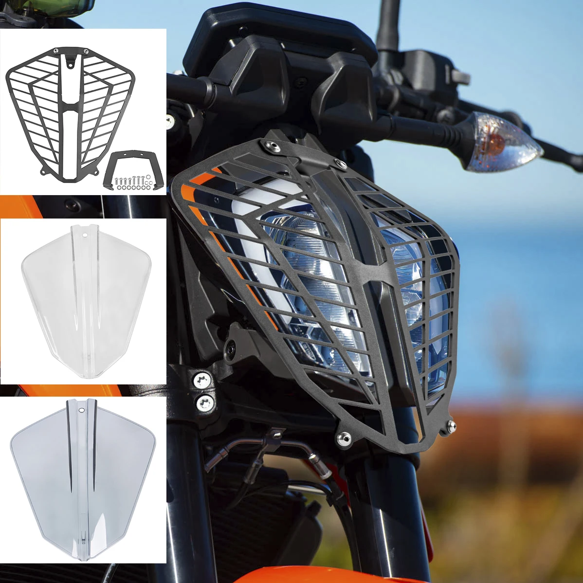 Motorcycle Accessories Headlight Guard Cover Protector Grill Protection