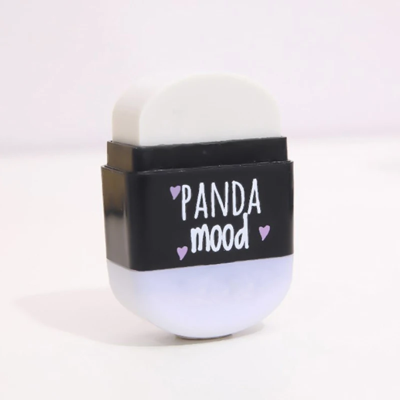 1pcs Kawaii Black White Panda Shape Rubber Pencil Erasers with Sharpener Student Kids Prizes Stationery School Supply Cute