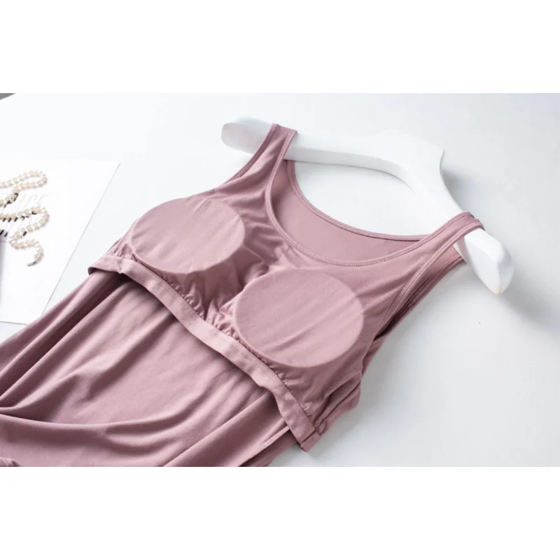 Spring/Summer 2024 New Women's Pajamas Three piece modal Ladies Cushion Vest+Shorts+Pants Home Suit Set Tank Top Women