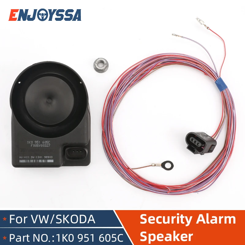 1K0951605CSecurityAlarmSireneLuidsprekerHoornVoorVwJetta