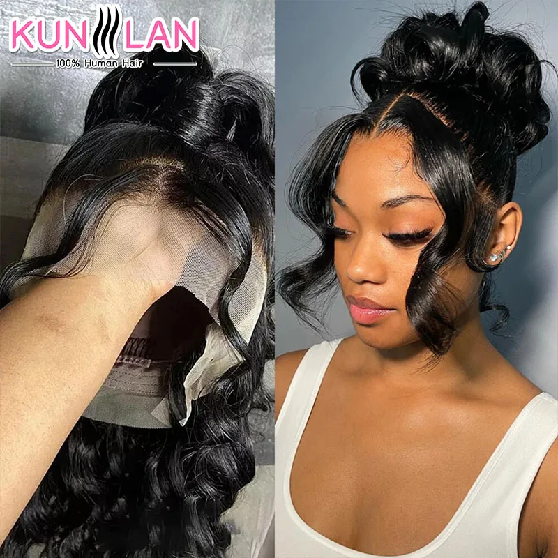 250 High Density 360 Full Hd Lace Front Human Hair Wig Body Wave Frontal Wigs Women Pre Plucked Glueless Wig Ready To Wear