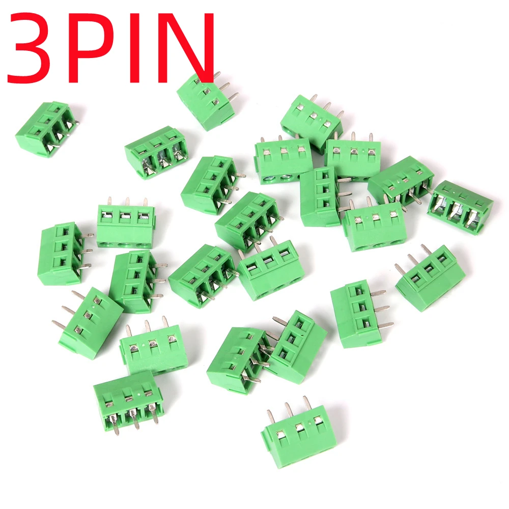Description Picture 4 of item50/100pcs Mini Screw Terminal Blocks KF127 KF128 5.08mm PCB 2.54/3.5/3.81/5.0/5.08/7.5 mm for Wires 2p3p copper Terminal