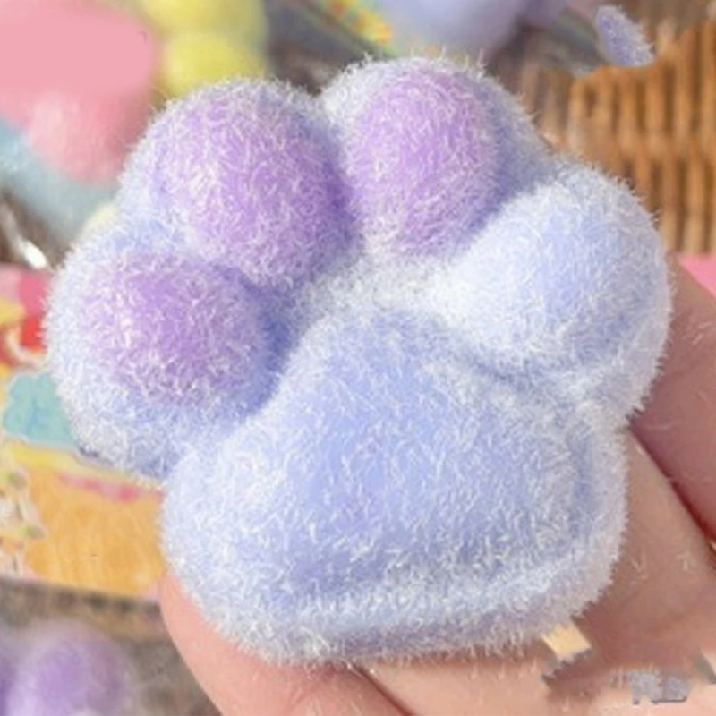 

Hand Squeeze CatsPaw Squishy Toy for Office Decompressing Soft TPR AntiStress Mochi Toy Anxiety Reliever Kids Rewards