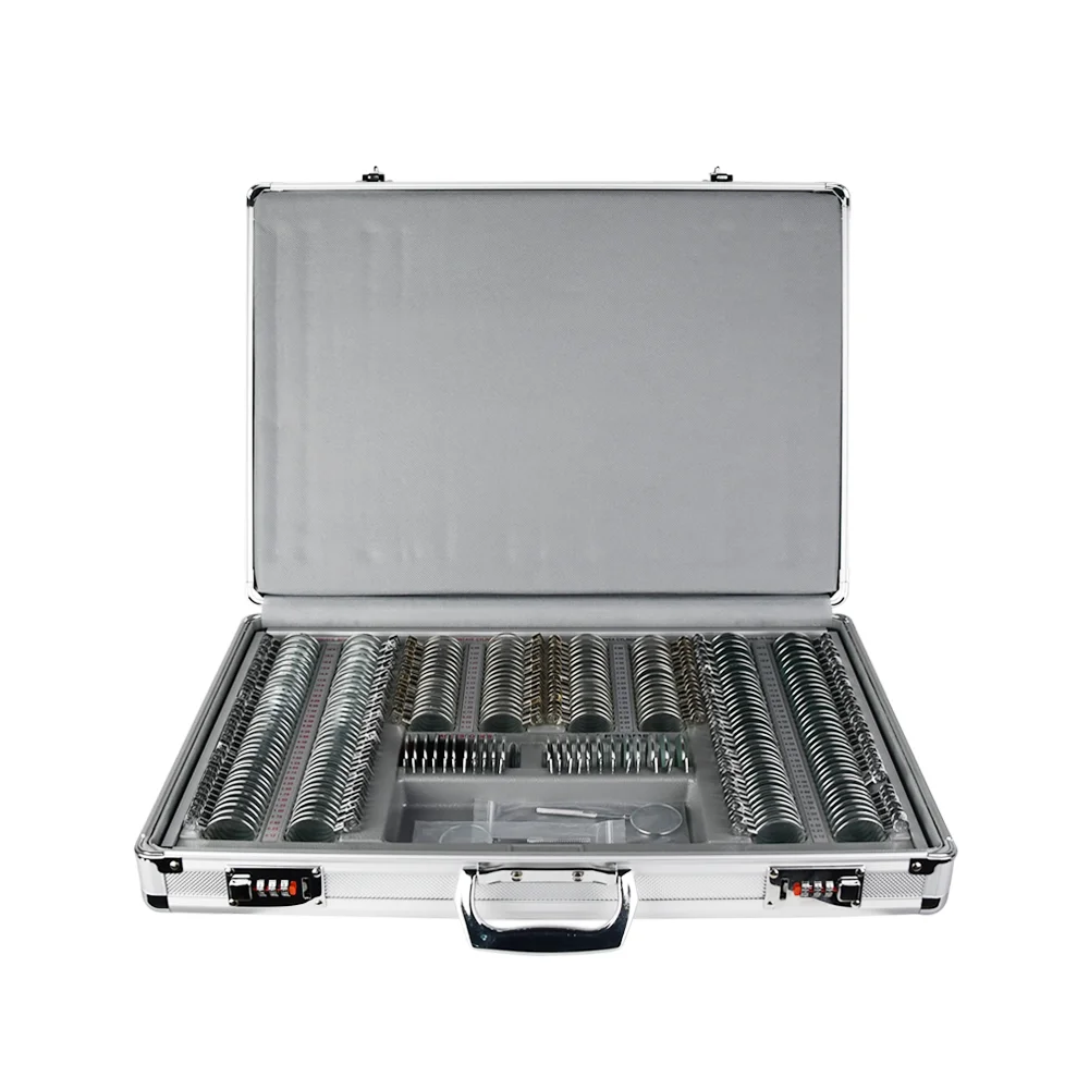 Optometry Testing Box Optical Equipment Metal Rim 232 Trial Lens Set JSQ-232B