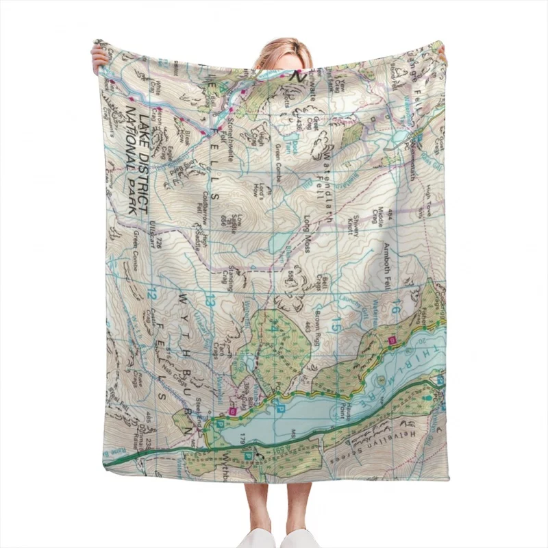 

The Lake District Throw Blankets Soft Velvet Blanket Camping Bedding Blanket Cold Cinema or Travel