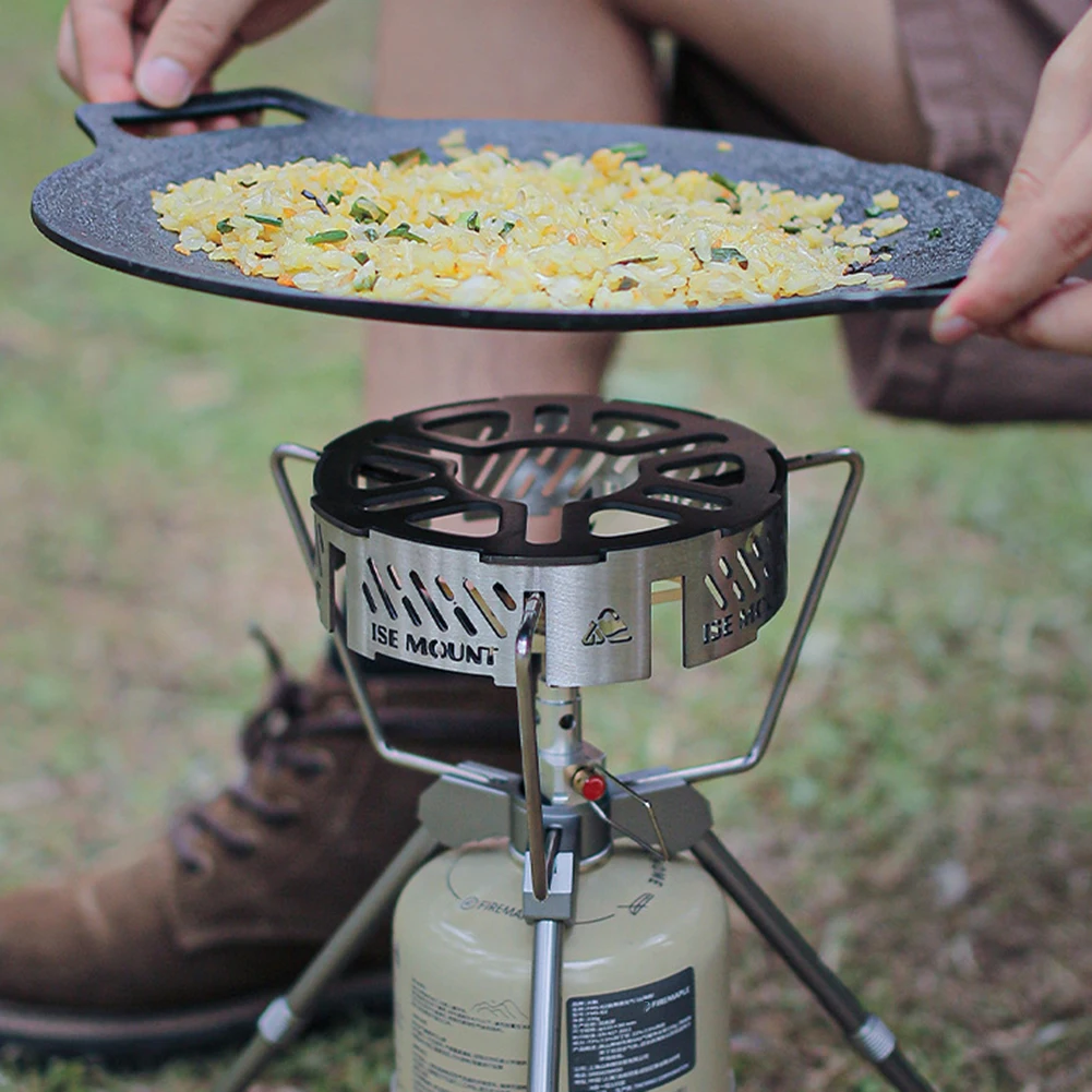 Accessorio Camping Bruciatore Singolo Inox Parabrezza Fornello Camping CAMPINGMOON ST-340 - Anello Acciaio Inox Per Bruciatore Singolo Anello Acciaio 304 Campeggio - 3