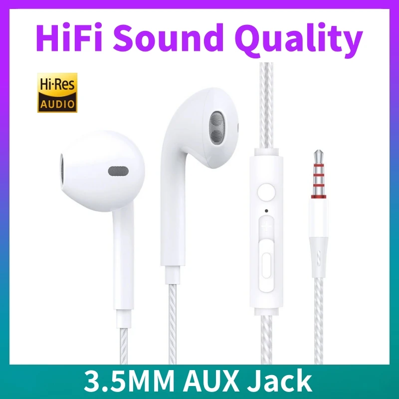 In-ear Wired Headphone HiFi Sound Quality Built In HD Mic