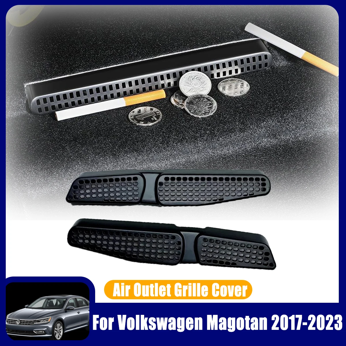 Per Vw Volkswagen Passat 2017-2023 Auto Condizionatore D'Aria Vent Outlet Covers Trim Under Seat Accessori Di Protezione 2019 2018 2020