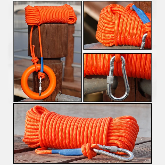 9m High Visible Kayak Tow Rope Boating Throw Floating Cord