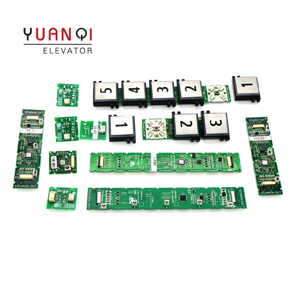 

Yuanqi Lift Spare Parts Elevator 3300 Key Button Board 59324367 59324372