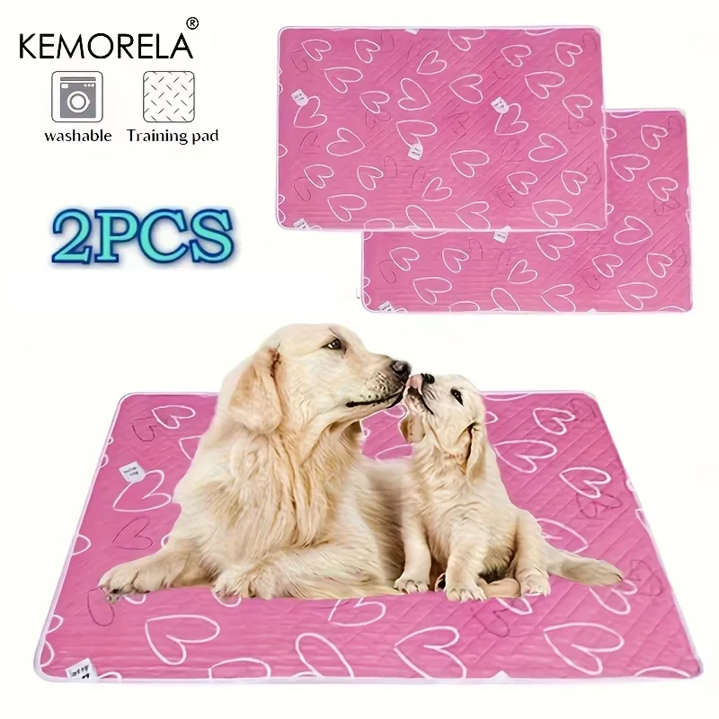 Kemorela New 2pcs Dog Training Dog Cooling Mat Mat Washable And Reusable Pet Diaper Pad Dog Cleaning Supplies_voghion.com