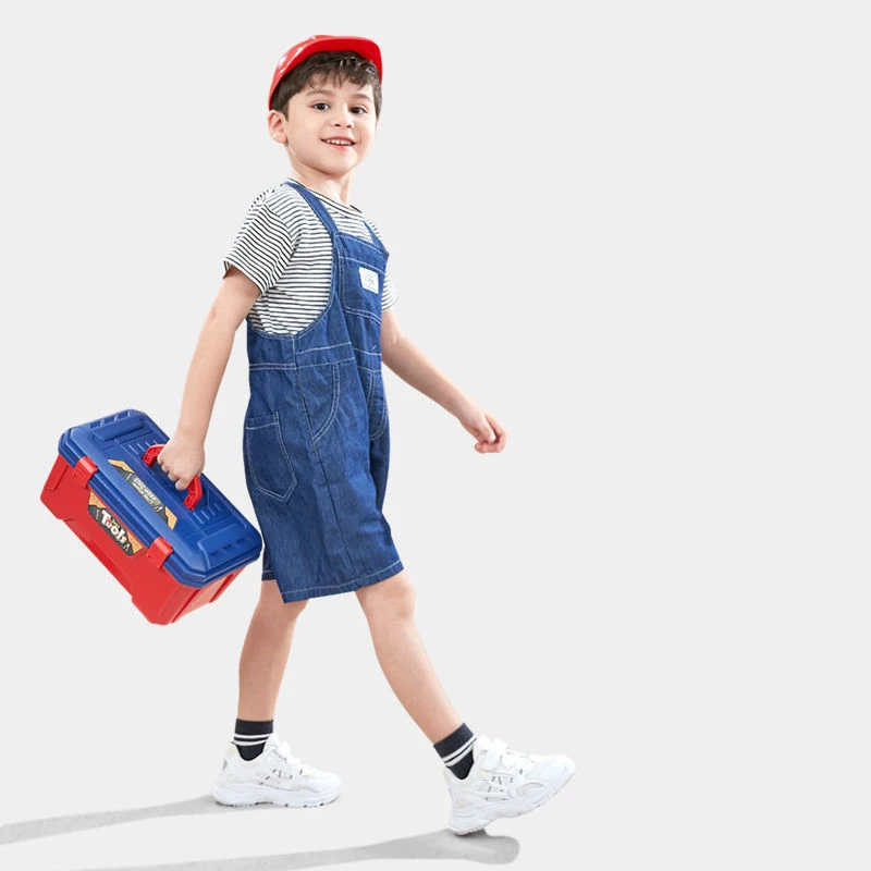 Children Toolbox Toy Boy Simulation Maintenance Electric Drill Platform Repair Baby Screw Assembly