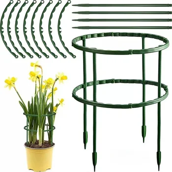 1-48pcs Plastic Plant Support Pile Stand Plant Support Pile for Flowers Greenhouses Arrangement Fixing Rod Holder Garden Tools