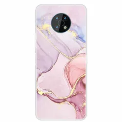 Elegant Marble Clear Soft TPU Silicone Phone Case - Shimmering Protection and Style for Nokia 7.2 (1)